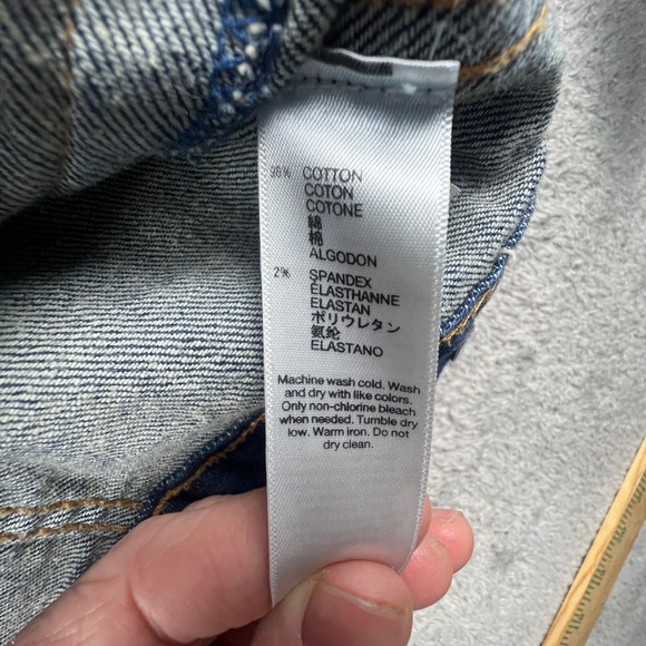 Gap Denim Jacket Womens Large 1969 Medium Wash Trucker Jean Jacket Classic - Picture 11 of 15